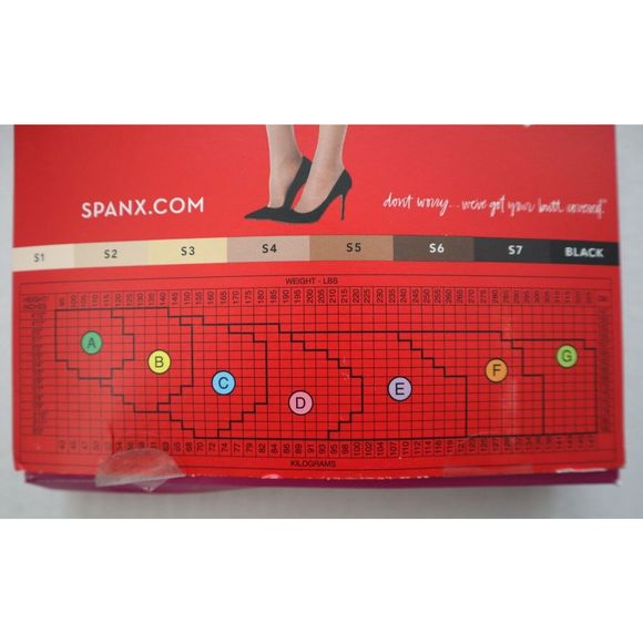 SPANX 20211R Women's Sz D - Shade S2/Beige Firm Believer Shaping Sheer Tights - Picture 3 of 4